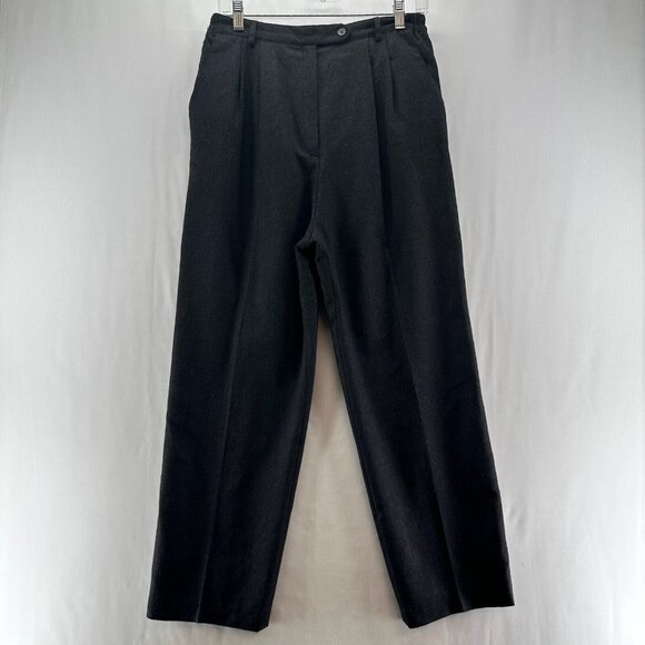 J'Envie Sport Pants - J'Envie Sport Pants Womens Sz 10 Wool High Waist Straight Trouser Pleated Black